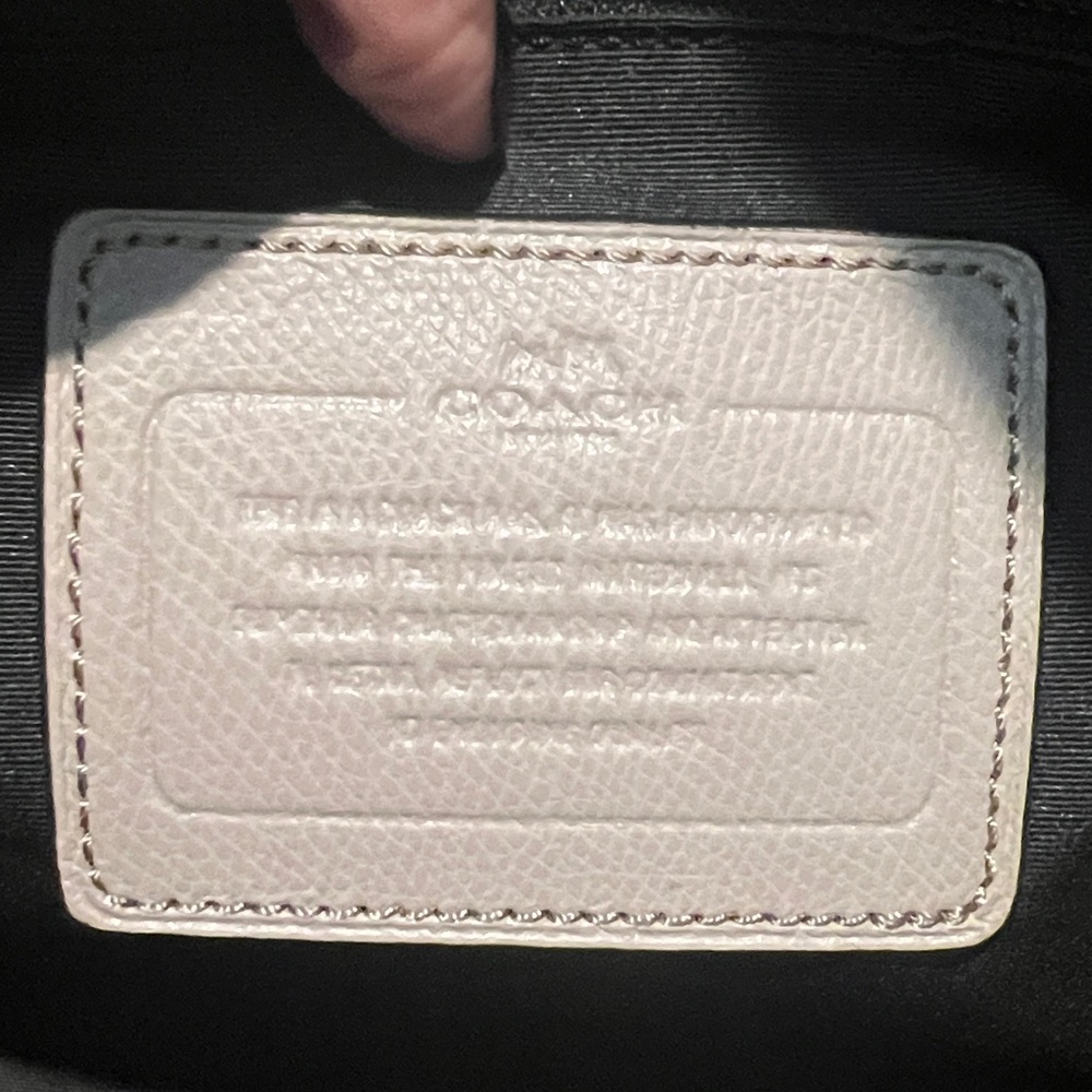 Coach Slim Brief in Crossgrain Leather Laptop Bag - Grey Birch - Picture 6 of 10